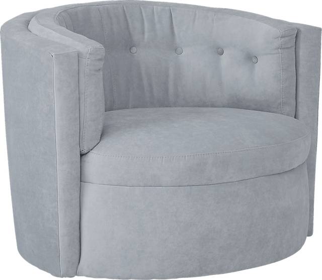 Wilshire Boulevard Gray Accent Chair - Thumbnail - Image 1