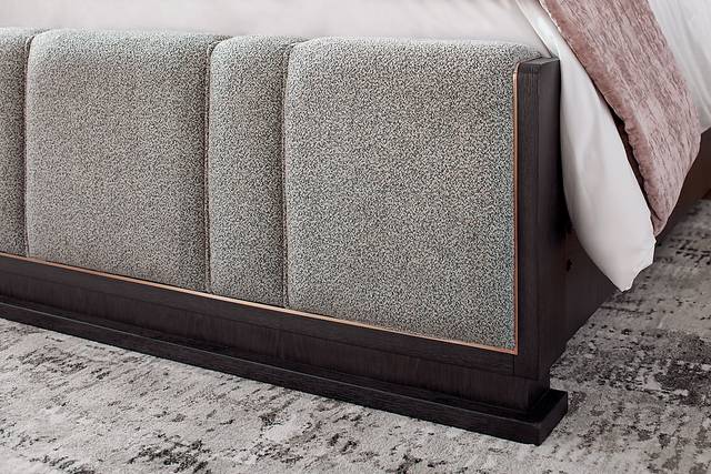 Wilshire Merlot 5 Pc King Upholstered Bedroom - Thumbnail - Image 5