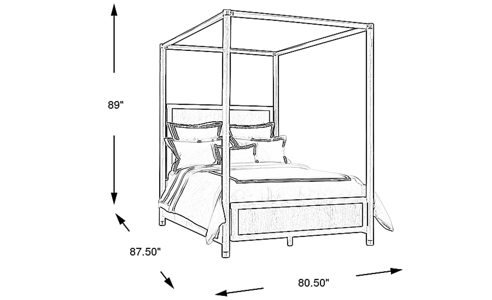 Dimension Image. Please refer to the Dimension Tab on this page for dimension details.