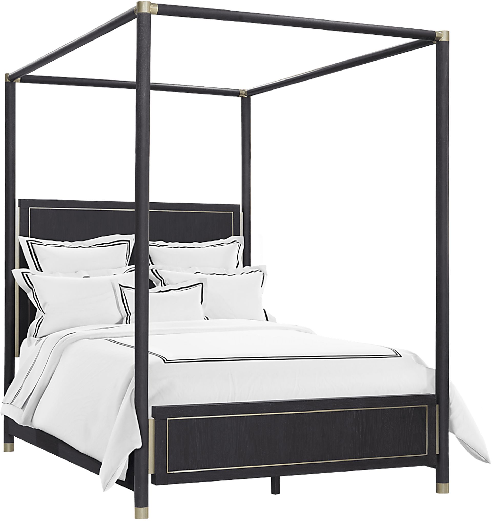 Wilshire Merlot 3 Pc King Canopy Bed - Image 1