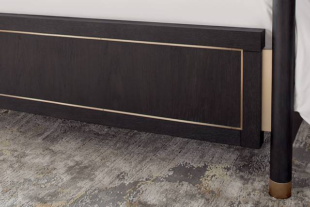 Wilshire Merlot 5 Pc Queen Canopy Bedroom - Thumbnail - Image 5