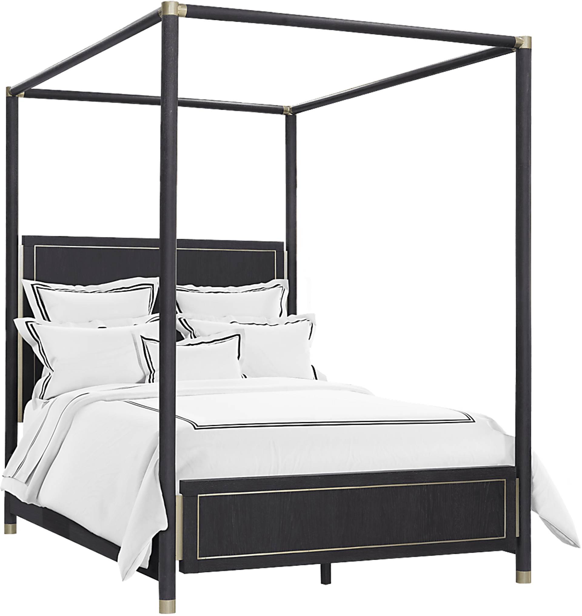 3 pc queen canopy bed