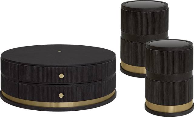 Wilshire Merlot 3 Pc Table Set - Thumbnail - Image 1