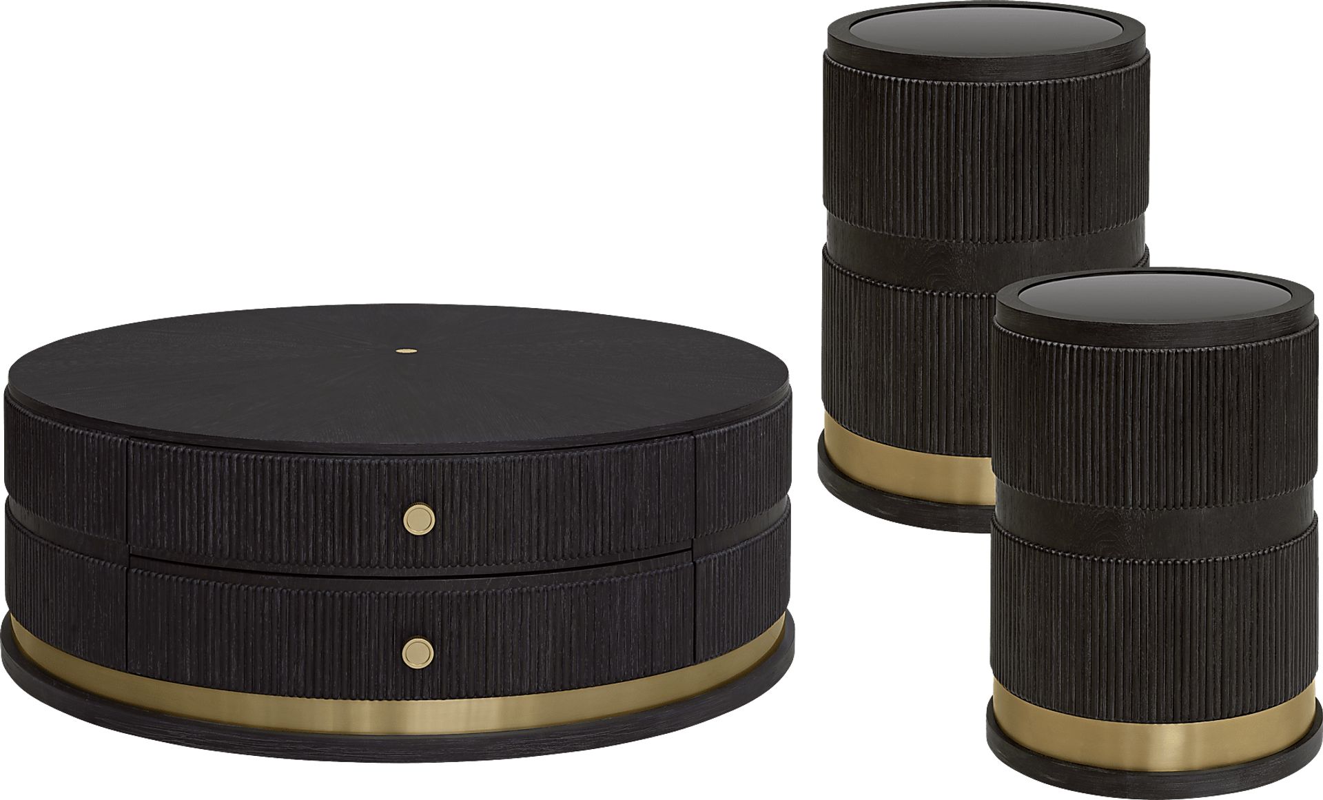 Wilshire Merlot 3 Pc Table Set - Image 1
