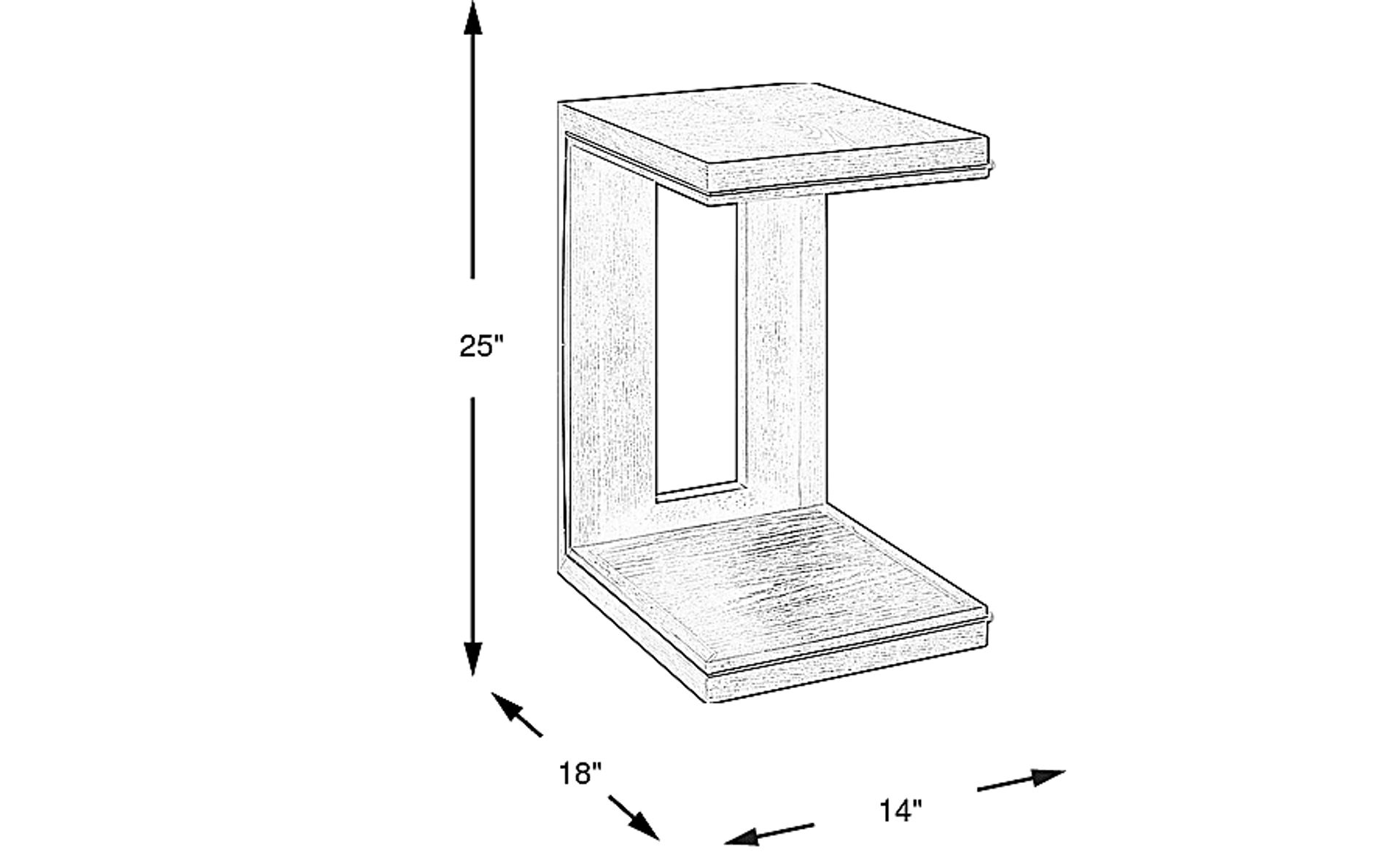 Dimension Image. Please refer to the Dimension Tab on this page for dimension details.