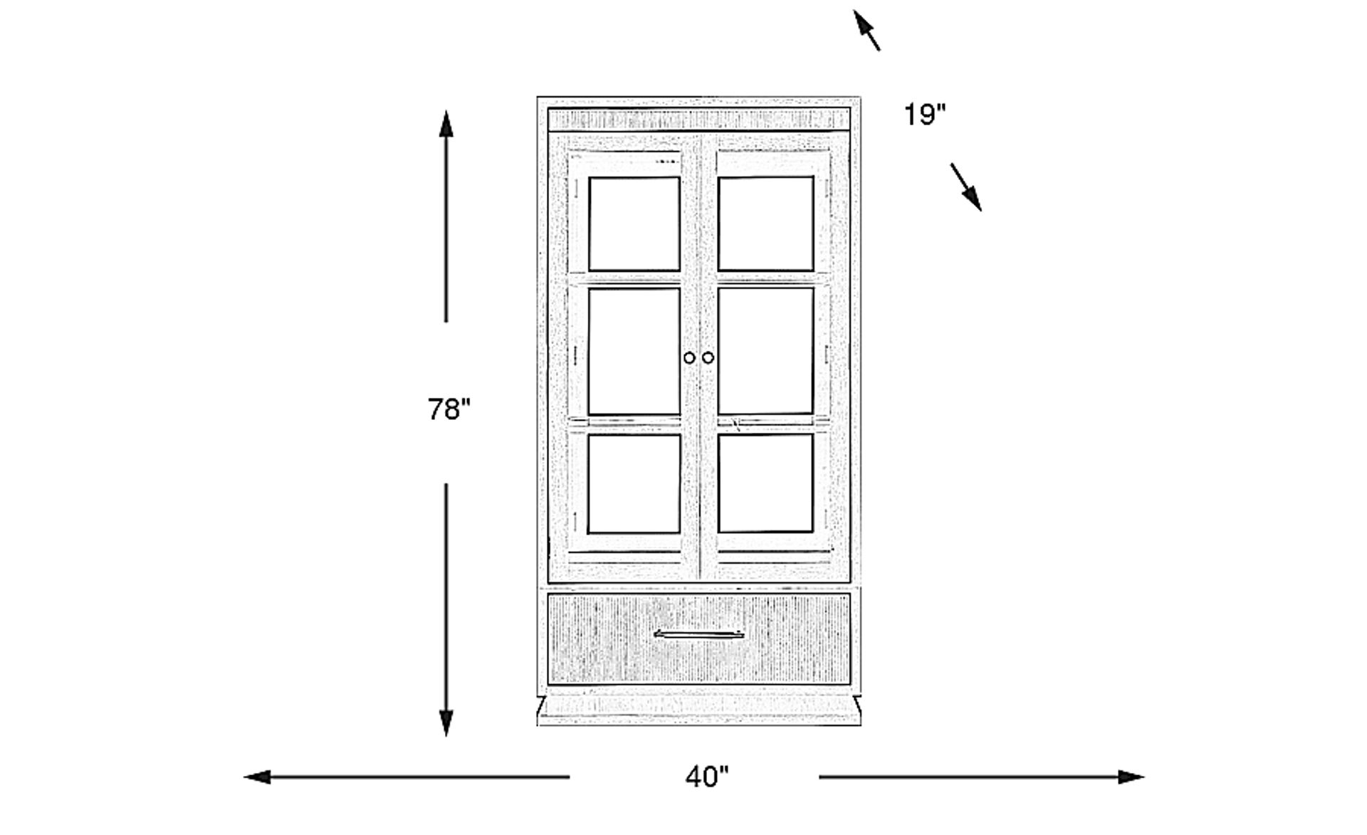 Dimension Image. Please refer to the Dimension Tab on this page for dimension details.