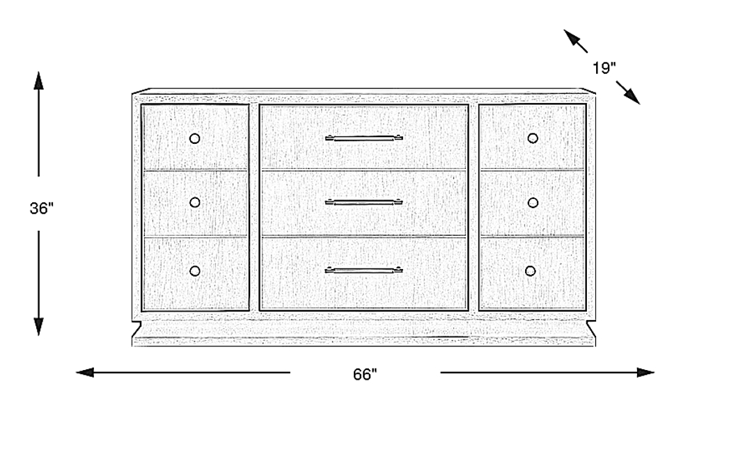 Wilshire Merlot Dresser