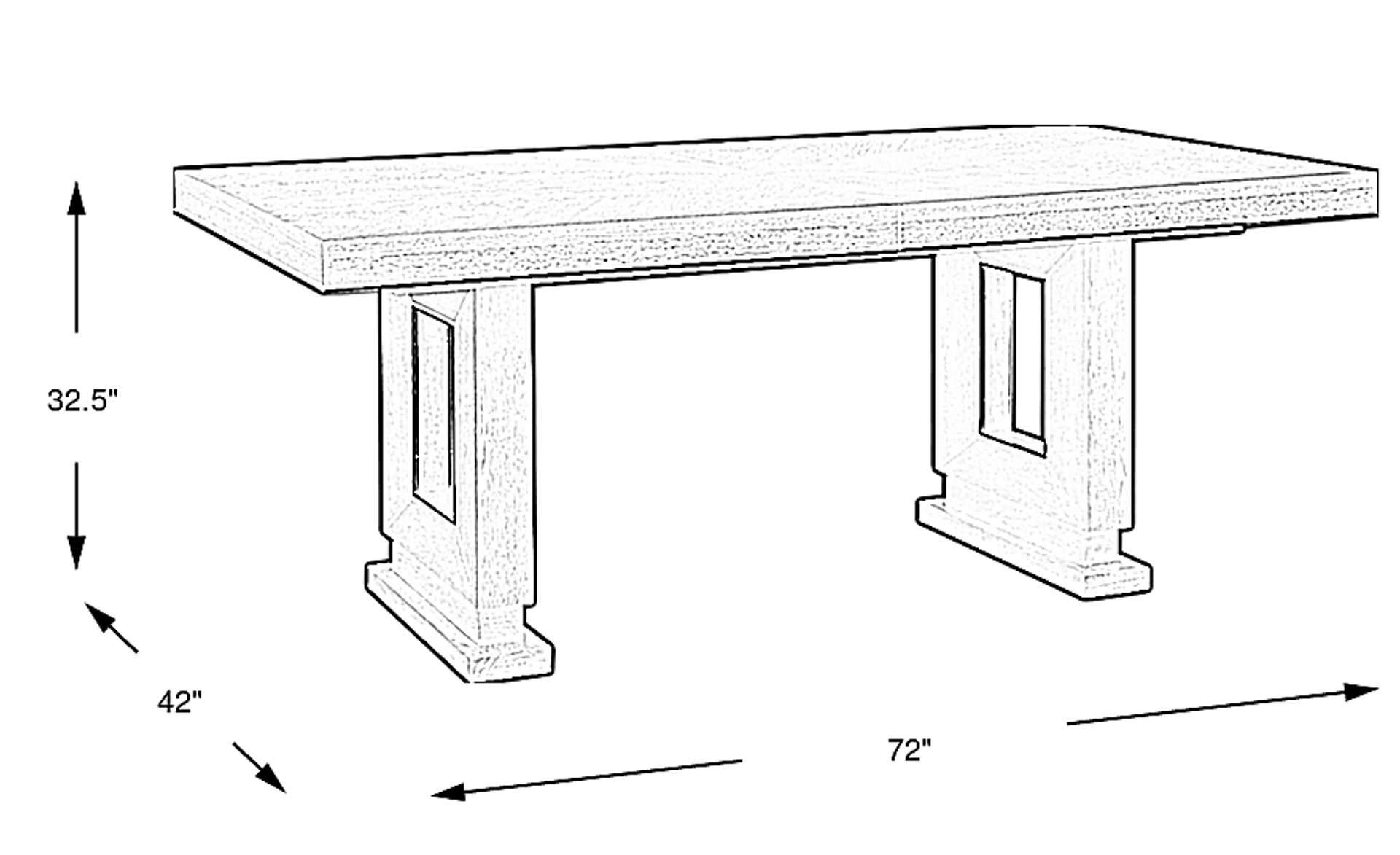Dimension Image. Please refer to the Dimension Tab on this page for dimension details.