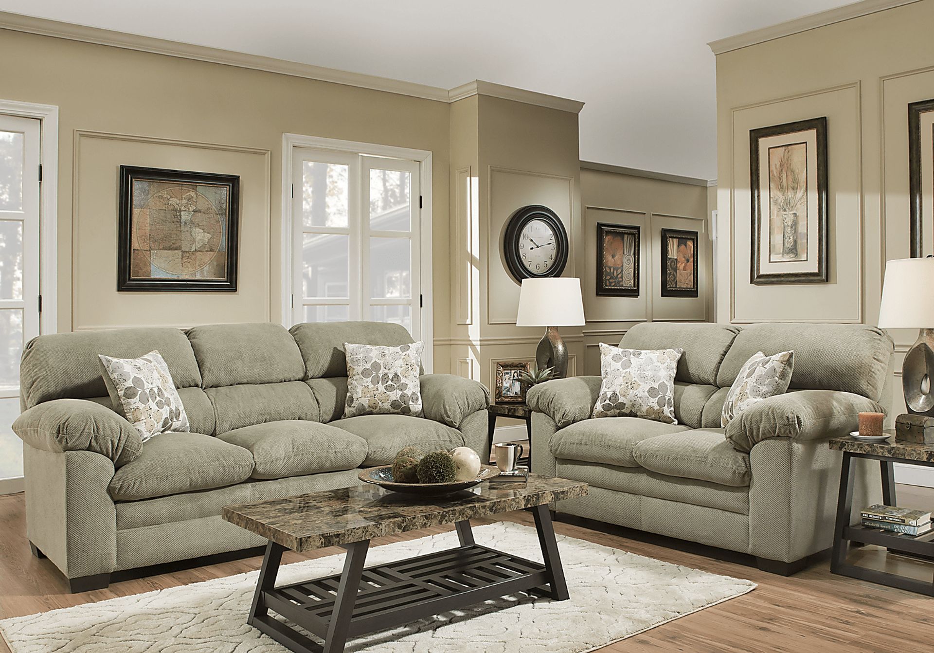 Wilton Ridge Moss 2 Pc Living Room - Image 1