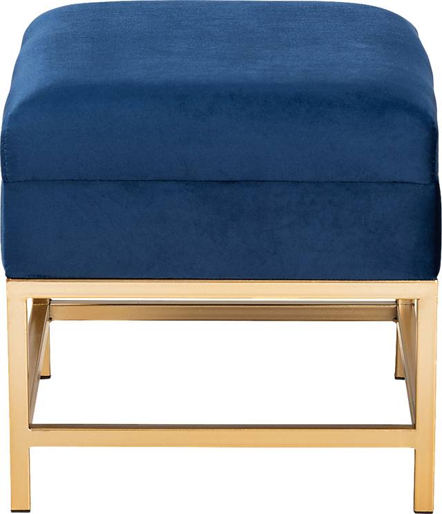 Wiltz Blue Storage Accent Ottoman - Thumbnail - Image 4