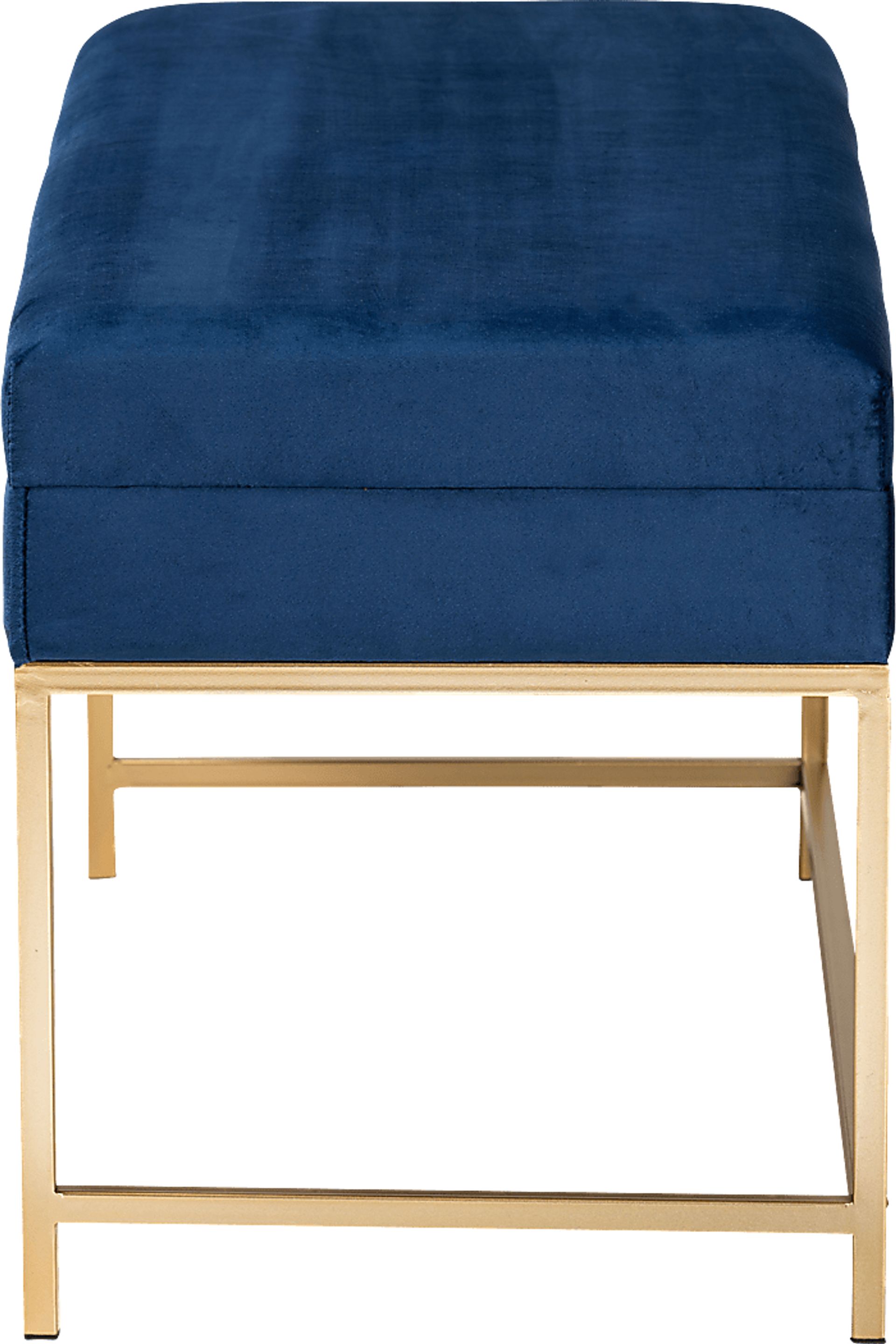 Wiltz Blue Storage Ottoman - Image 4