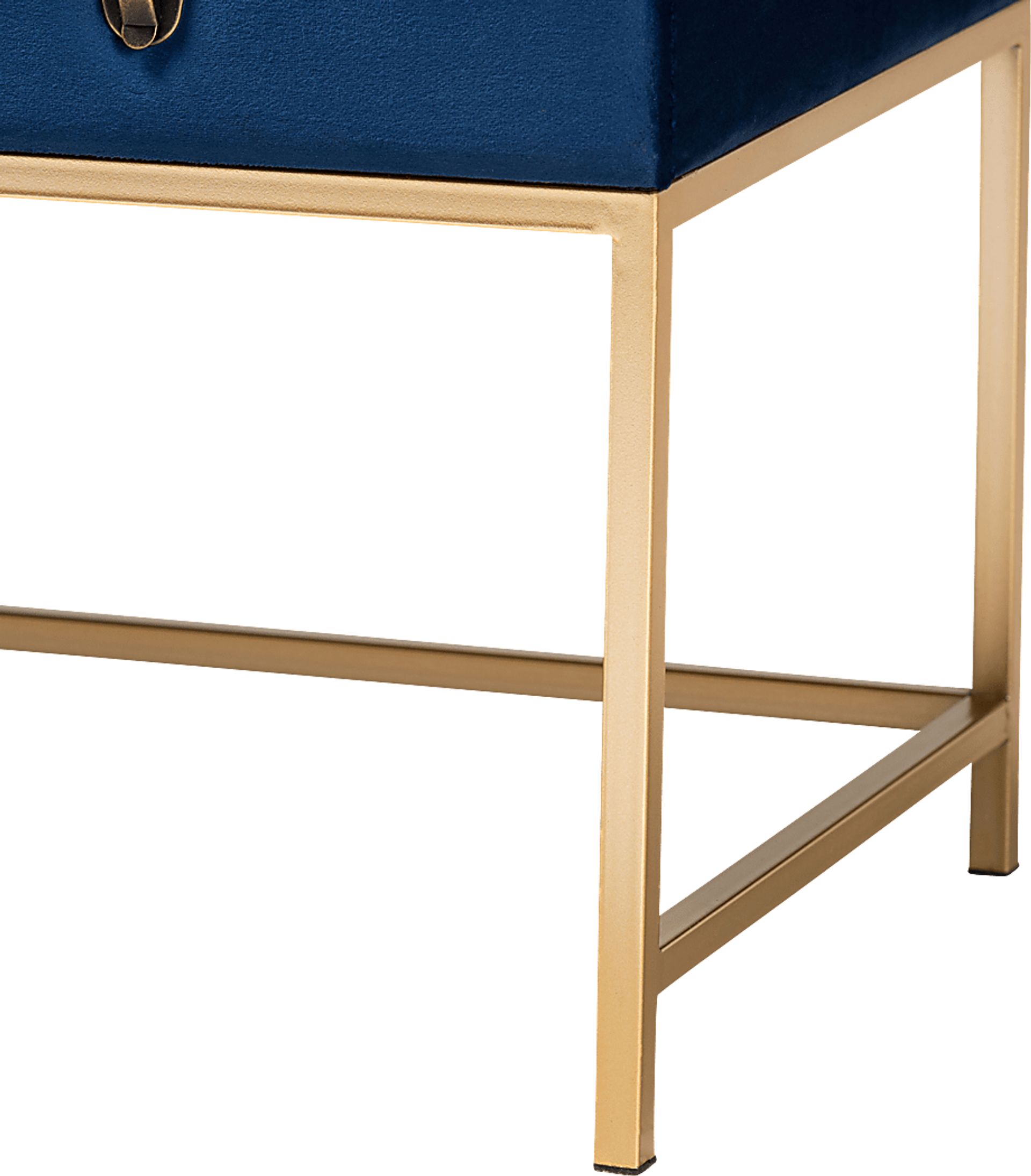 Wiltz Blue Storage Ottoman - Image 6