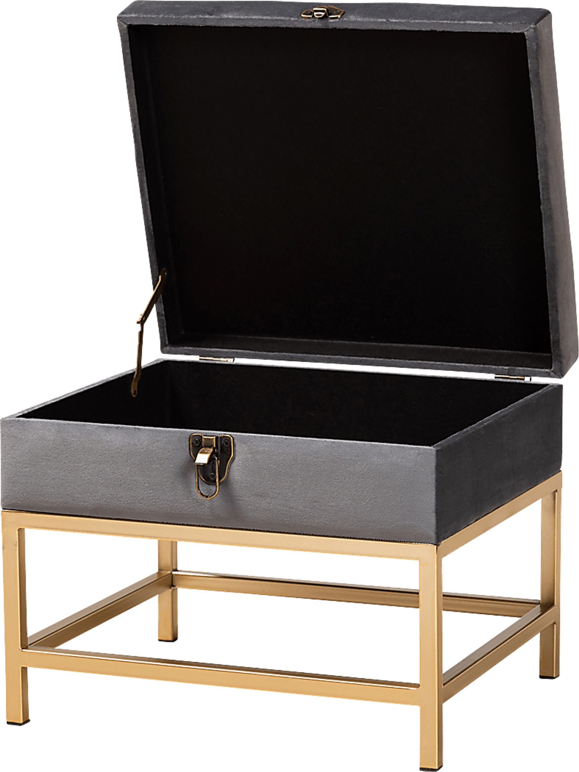 Wiltz Gray Storage Accent Ottoman - Image 2