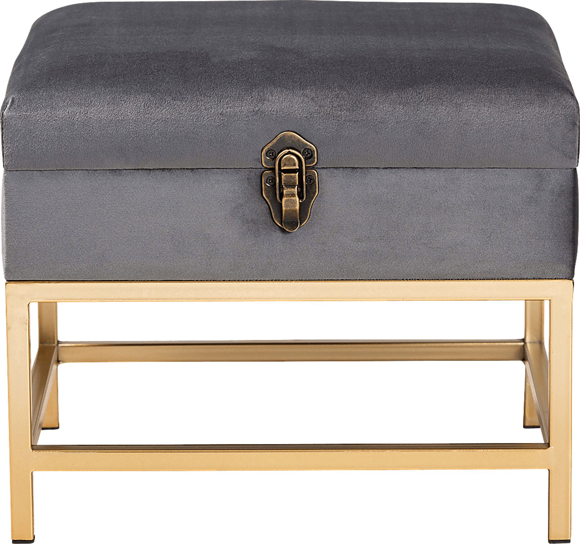 Wiltz Gray Storage Accent Ottoman - Image 3