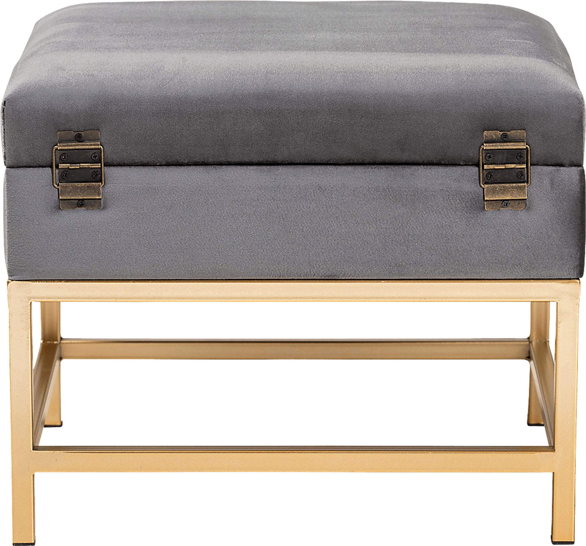 Wiltz Gray Storage Accent Ottoman - Image 5