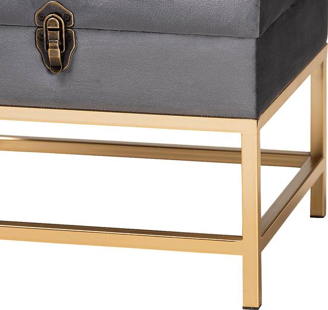 Wiltz Gray Storage Accent Ottoman - Thumbnail - Image 6