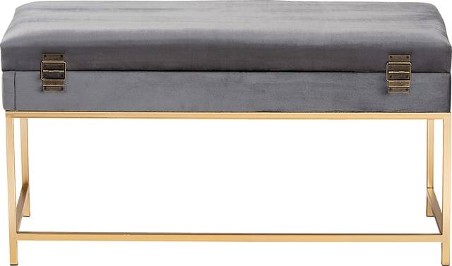 Wiltz Gray Storage Ottoman - Thumbnail - Image 5
