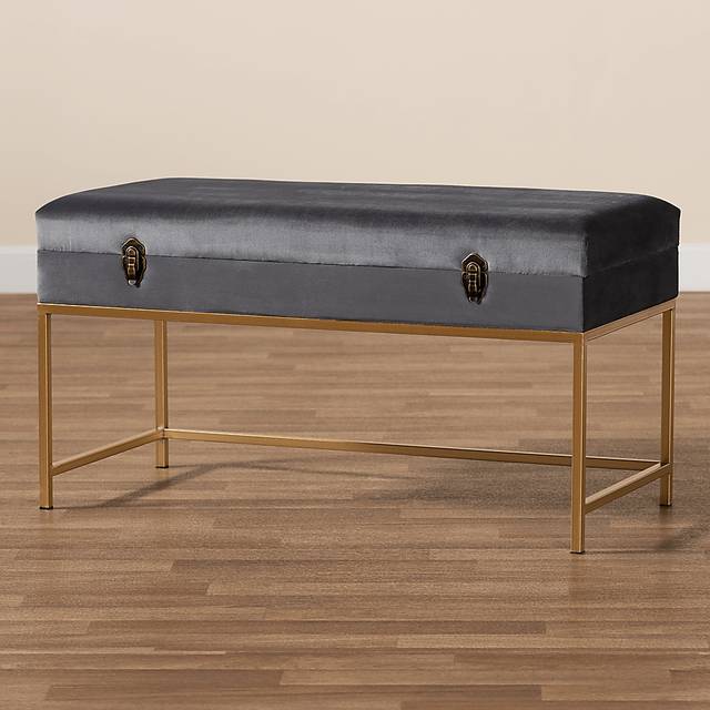 Wiltz Gray Storage Ottoman - Thumbnail - Image 9