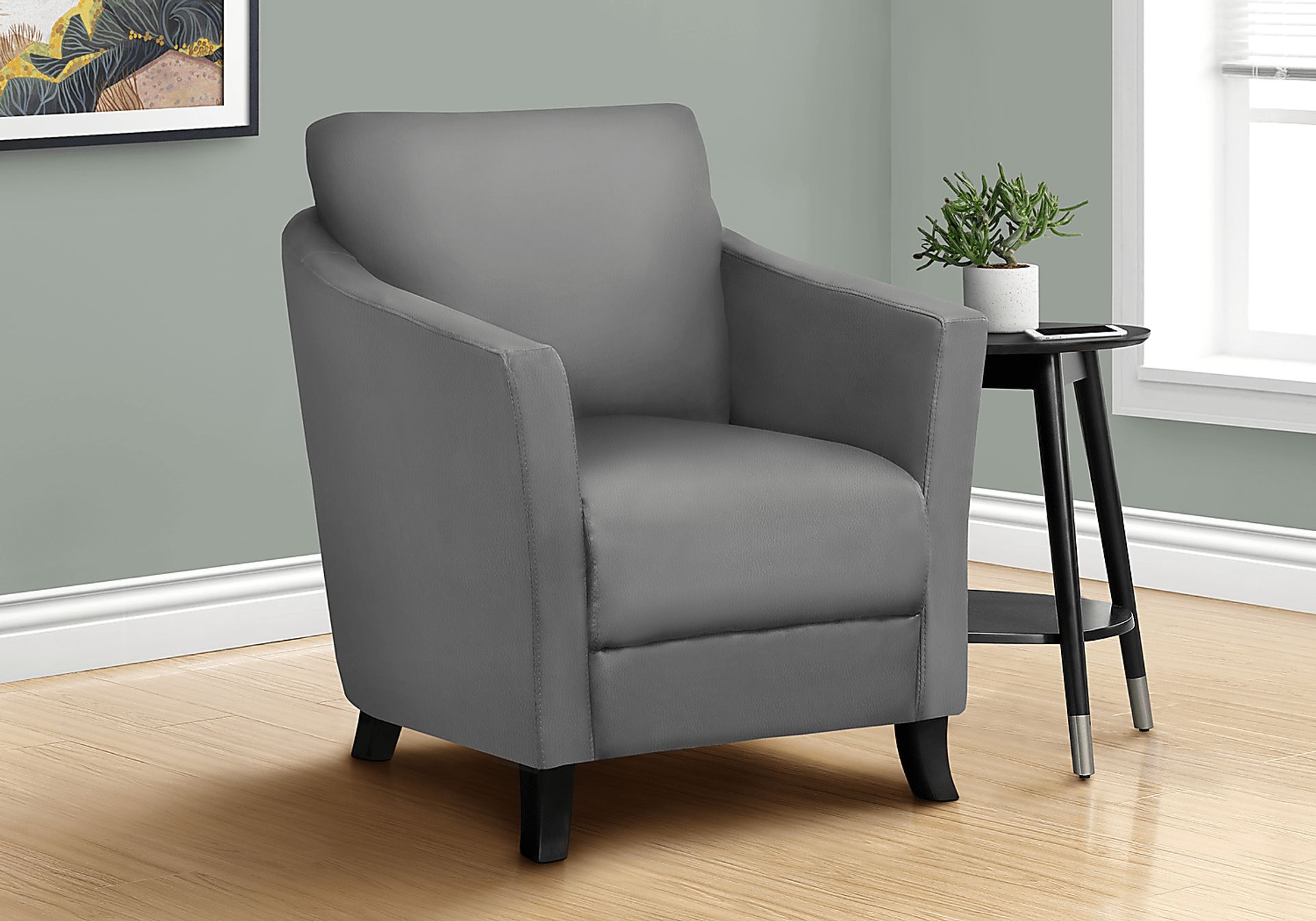 Wilway Gray Accent Chair - Image 2
