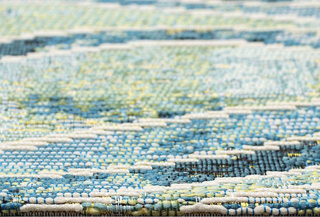 Wimasa Blue 6'6 x 9'4 Indoor/Outdoor Rug - Thumbnail - Image 5