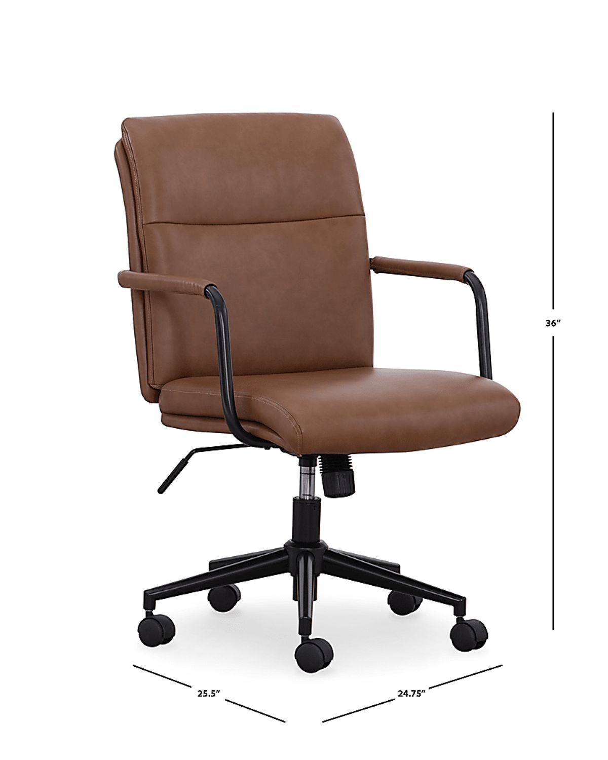 Wimbrel White Polyester Fabric Office Chair | Rooms to Go