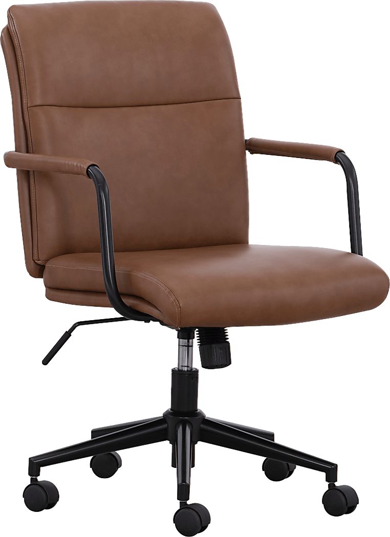 Wimbrel Cognac Office Chair - Rooms To Go