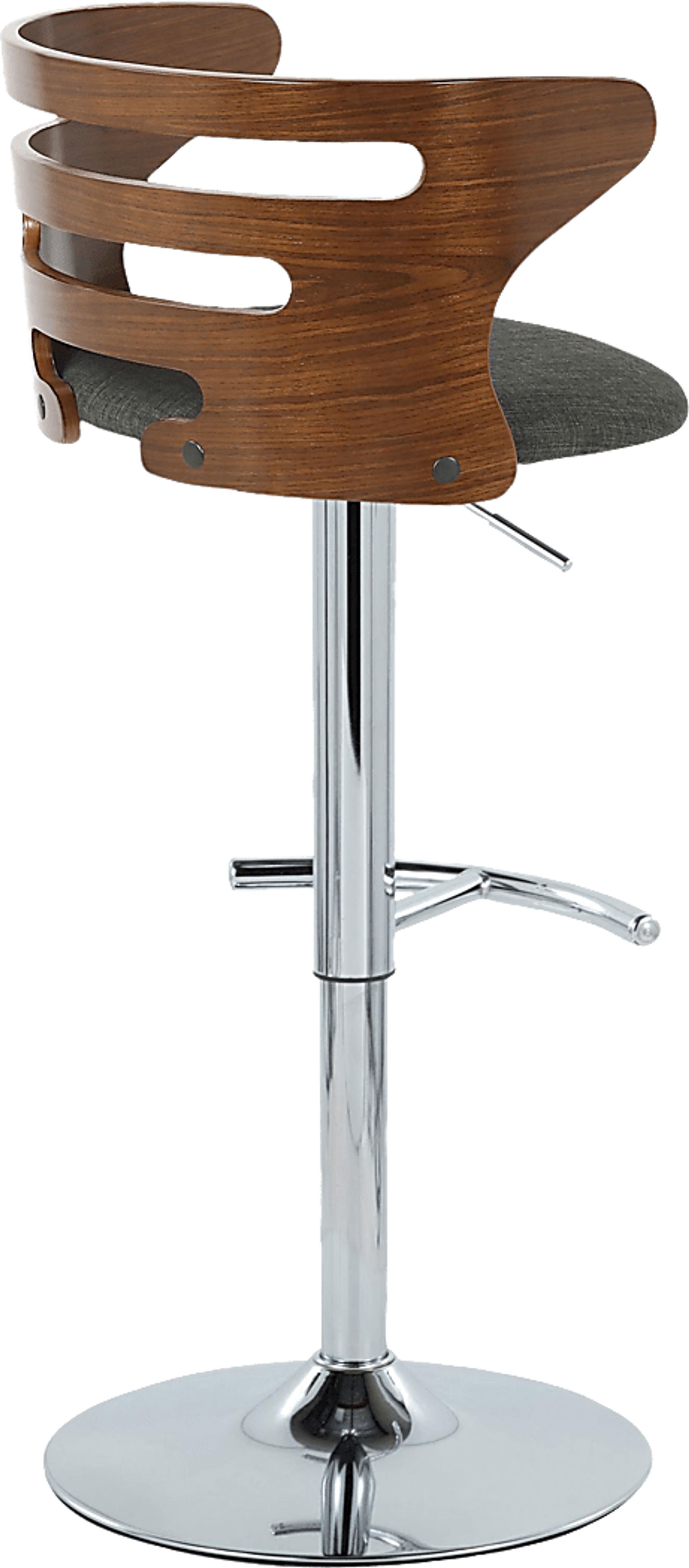 Wincanton I Charcoal Adjustable Swivel Barstool, Set of 2 - Image 7