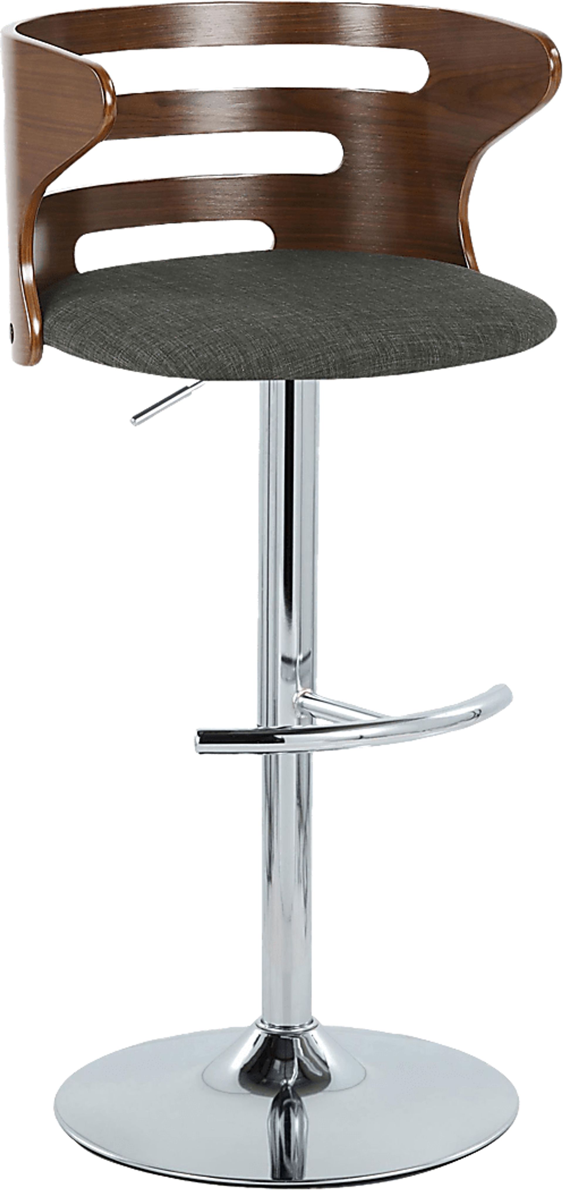 Wincanton I Charcoal Adjustable Swivel Barstool, Set of 2 - Image 8
