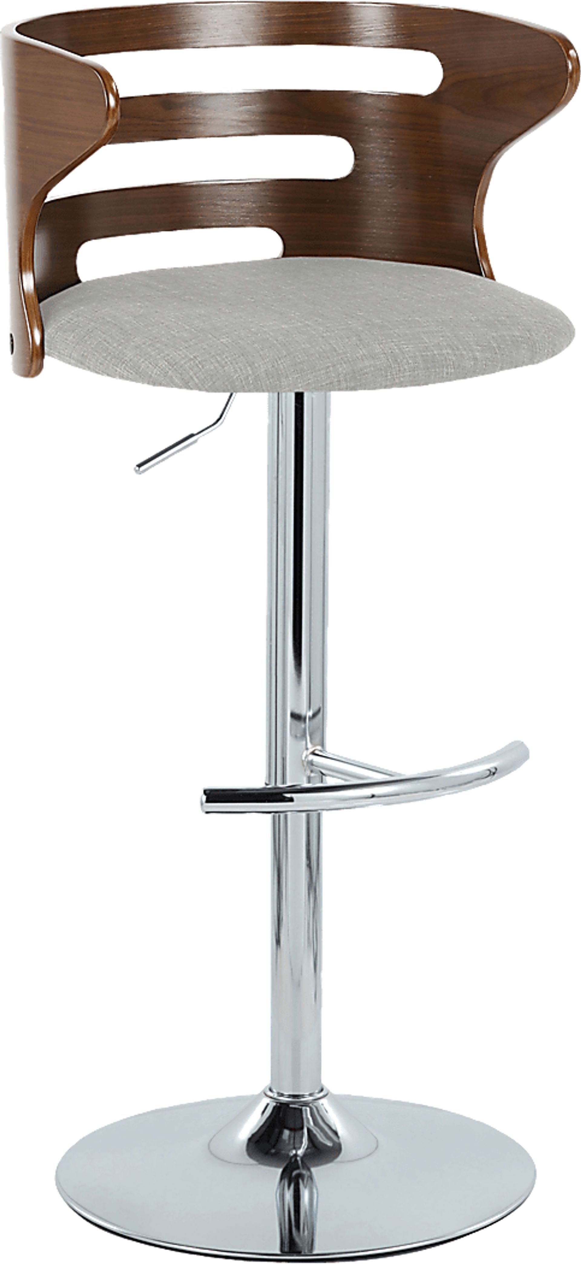 Wincanton I Gray Adjustable Swivel Barstool, Set of 2 - Image 6