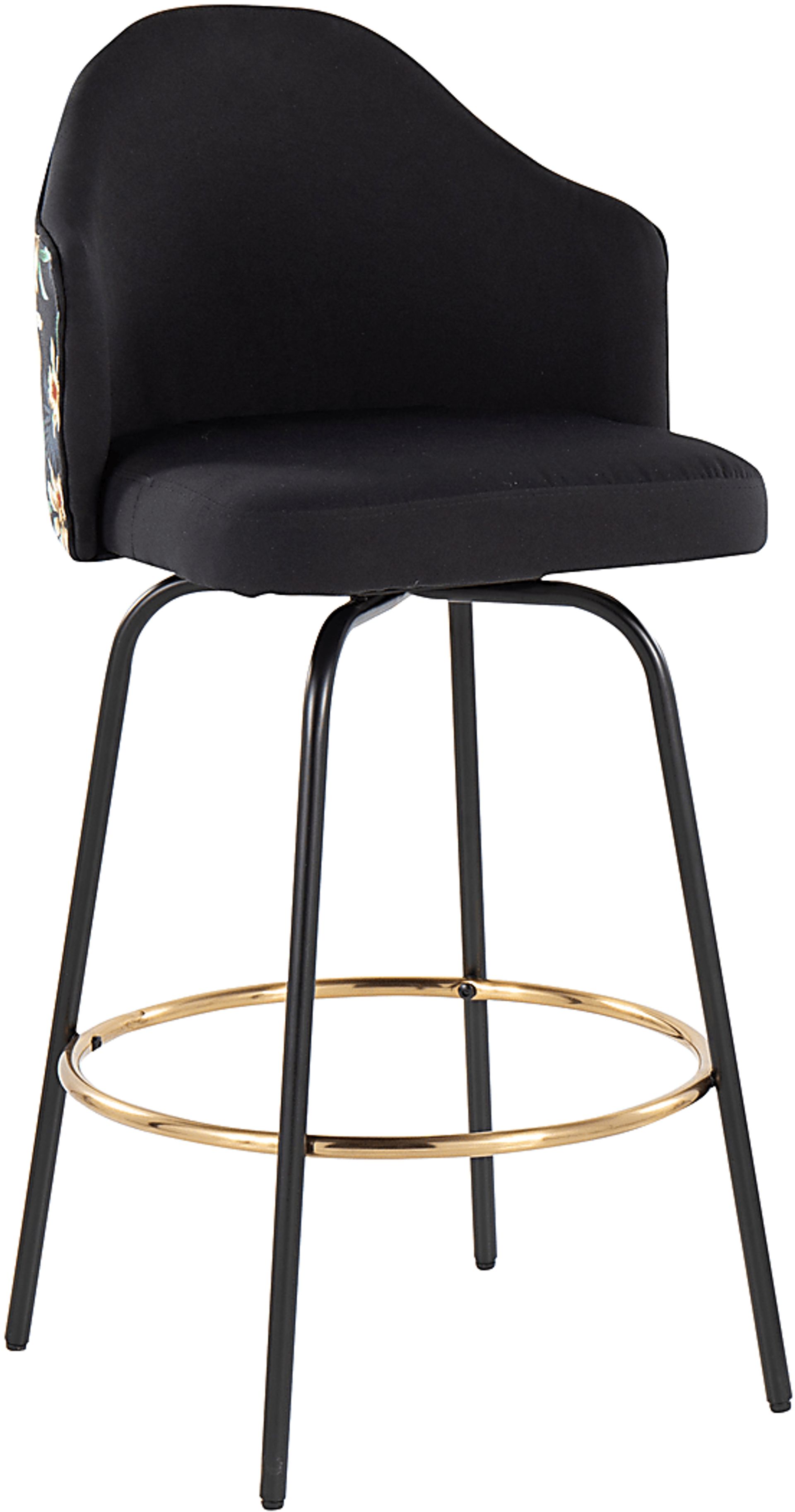 Winchelsea II Black Barstool, Set of 2 - Image 2