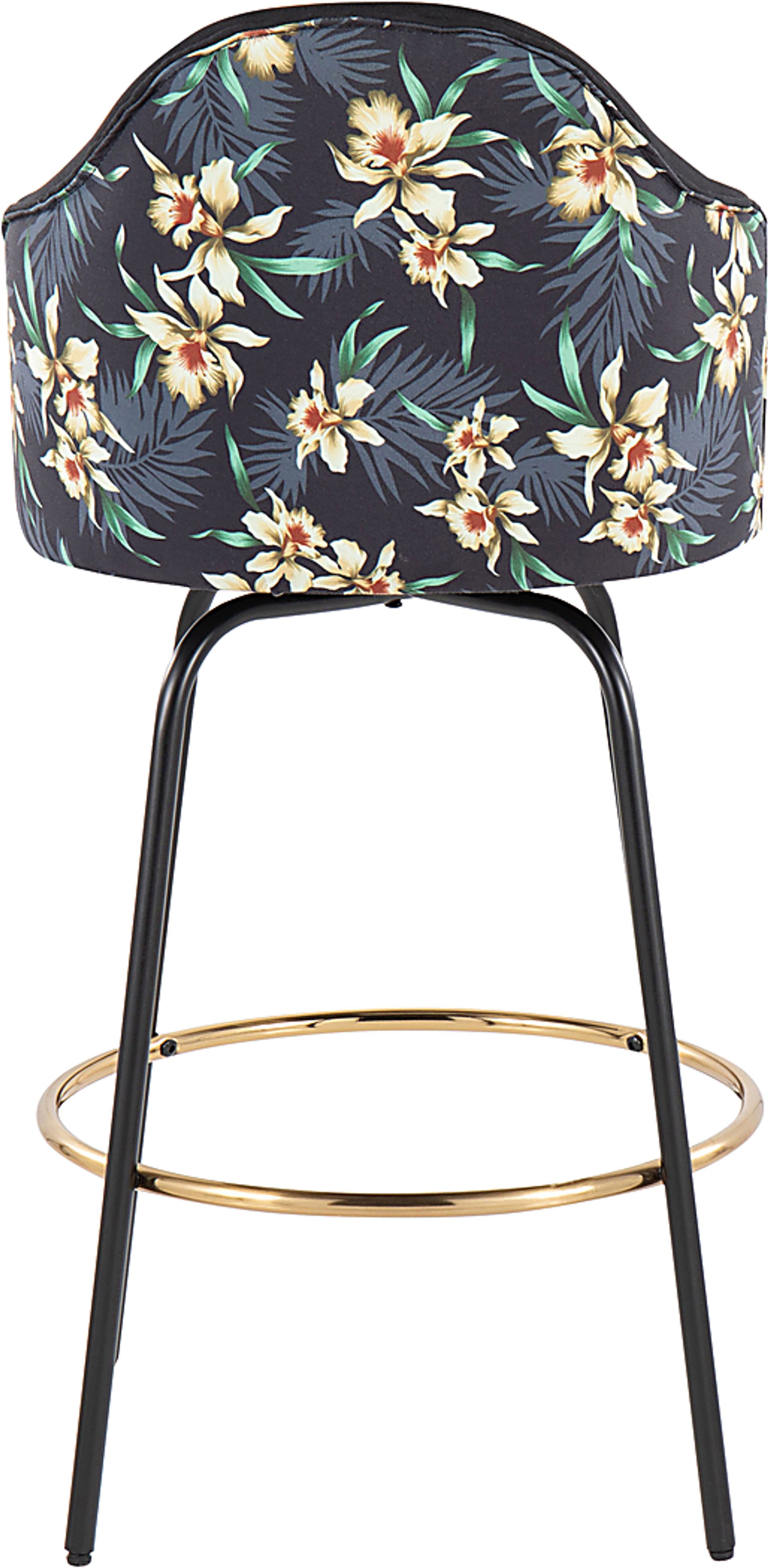 Winchelsea II Black Barstool, Set of 2 - Image 5