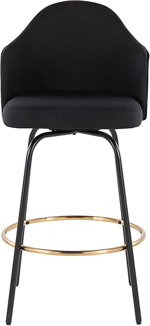 Winchelsea II Black Barstool, Set of 2 - Thumbnail - Image 6