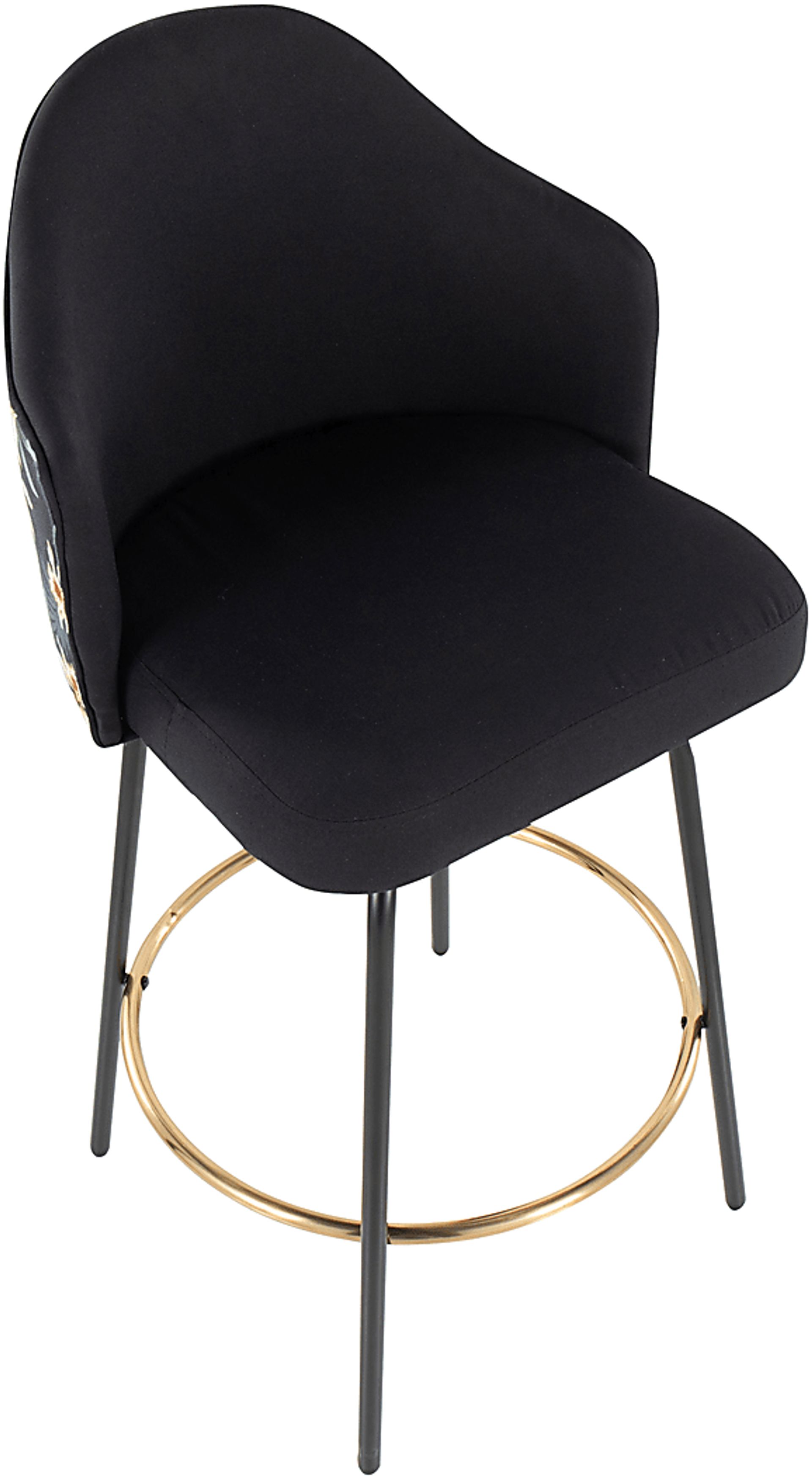 Winchelsea II Black Barstool, Set of 2 - Image 7