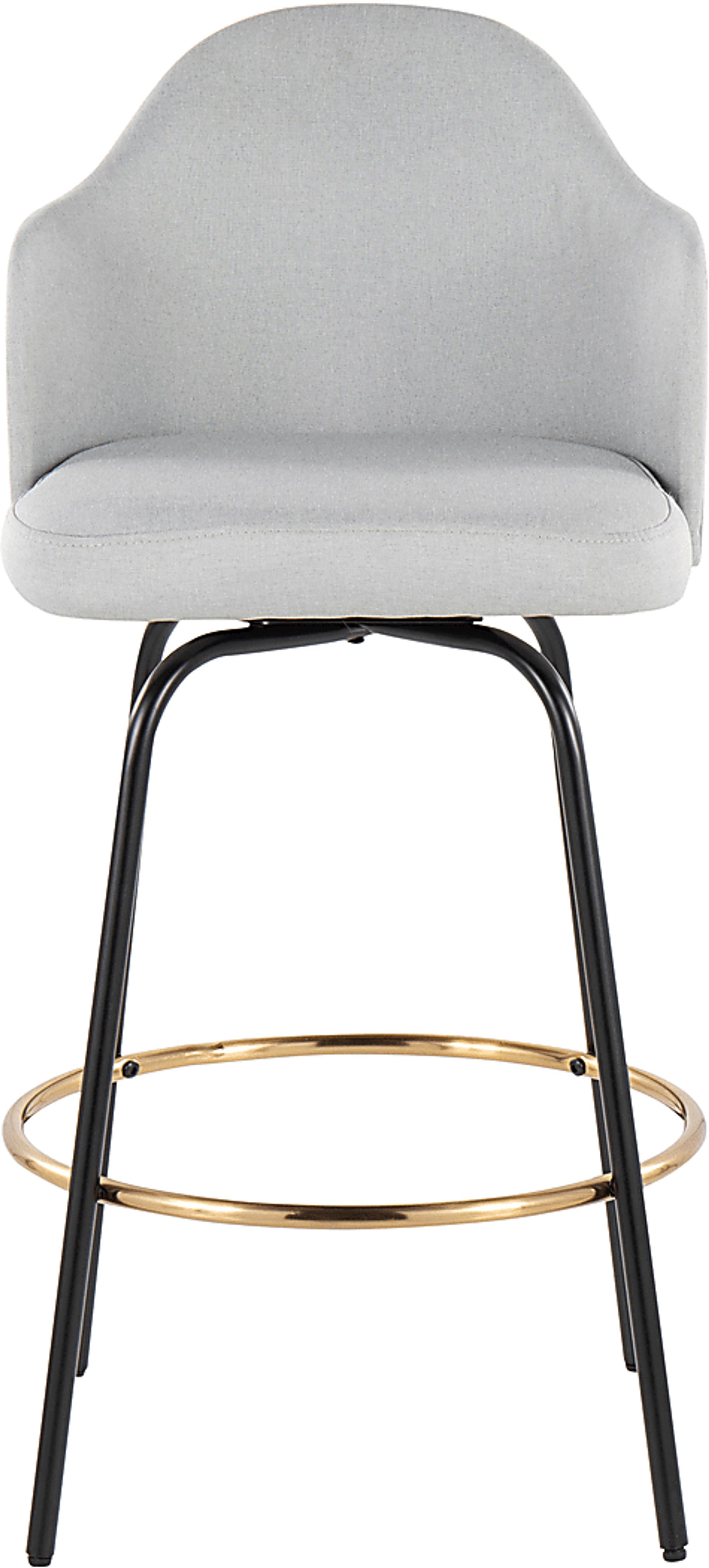 Winchelsea II Gray Barstool, Set of 2 - Image 6
