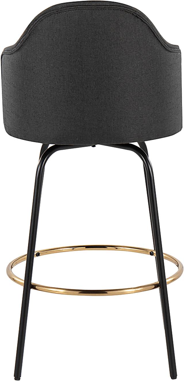 Winchelsea III Charcoal Barstool, Set of 2 - Thumbnail - Image 3