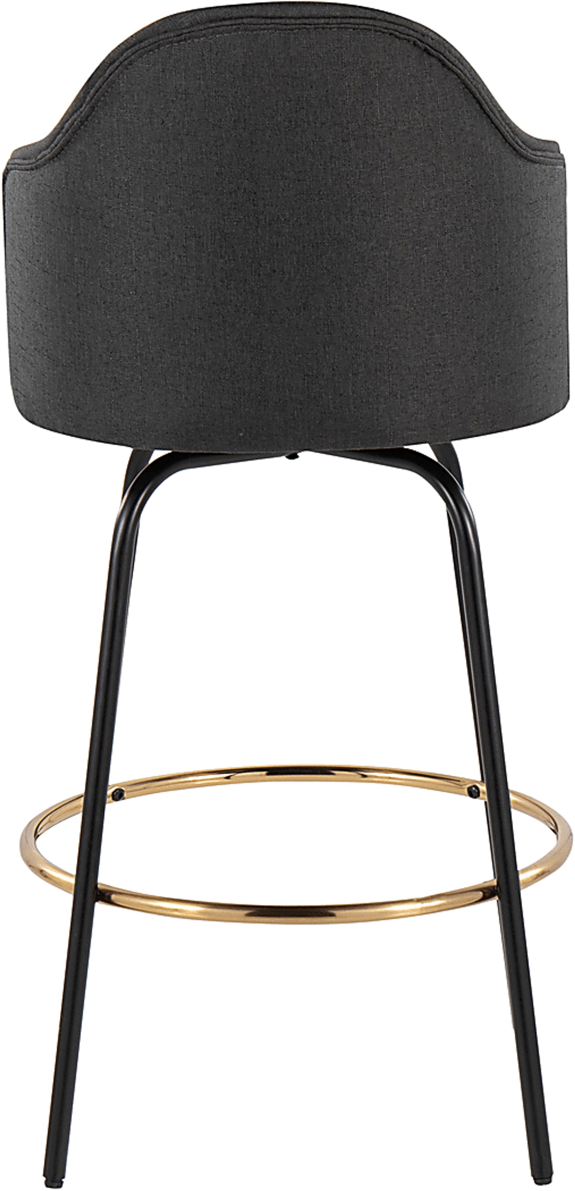 Winchelsea III Charcoal Barstool, Set of 2 - Image 3