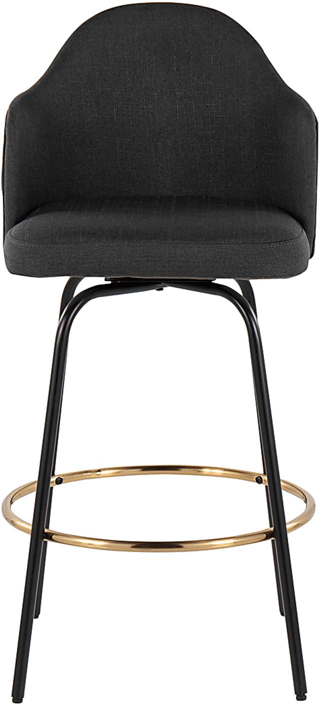 Winchelsea III Charcoal Barstool, Set of 2 - Thumbnail - Image 4