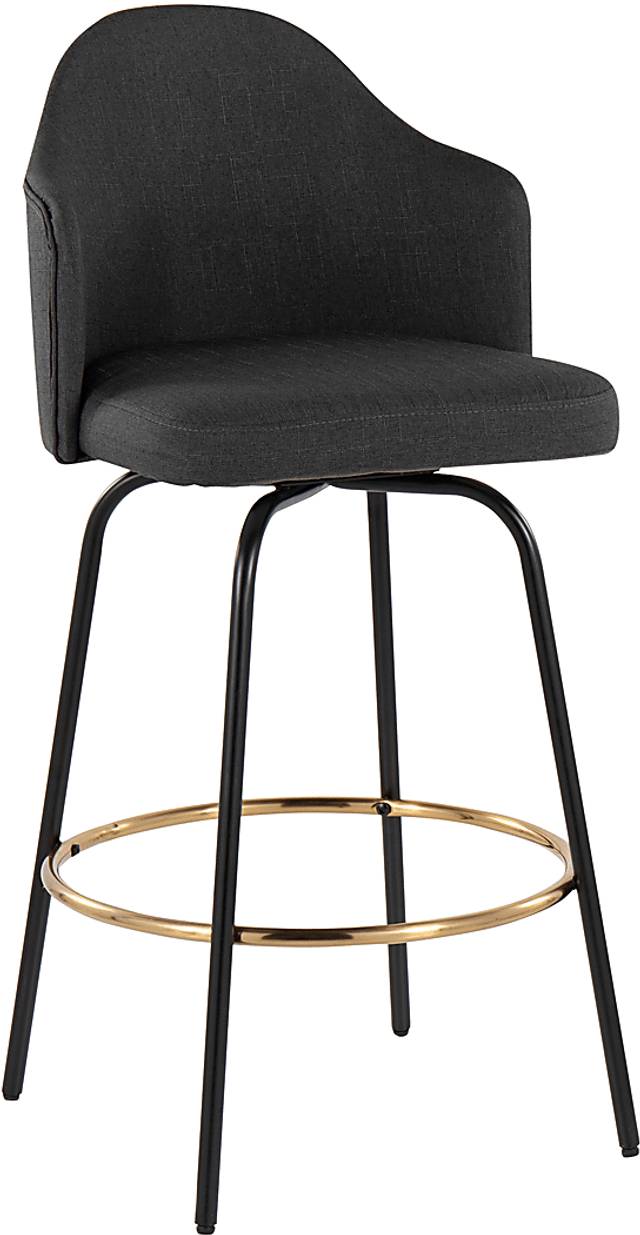 Winchelsea III Charcoal Barstool, Set of 2 - Thumbnail - Image 5