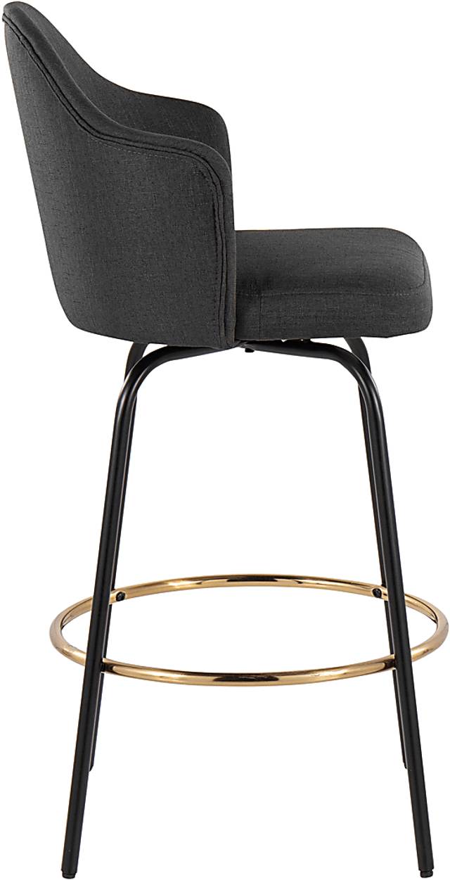 Winchelsea III Charcoal Barstool, Set of 2 - Thumbnail - Image 6