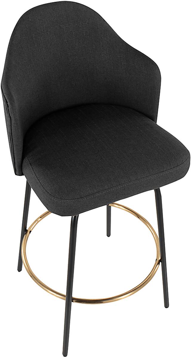 Winchelsea III Charcoal Barstool, Set of 2 - Thumbnail - Image 7