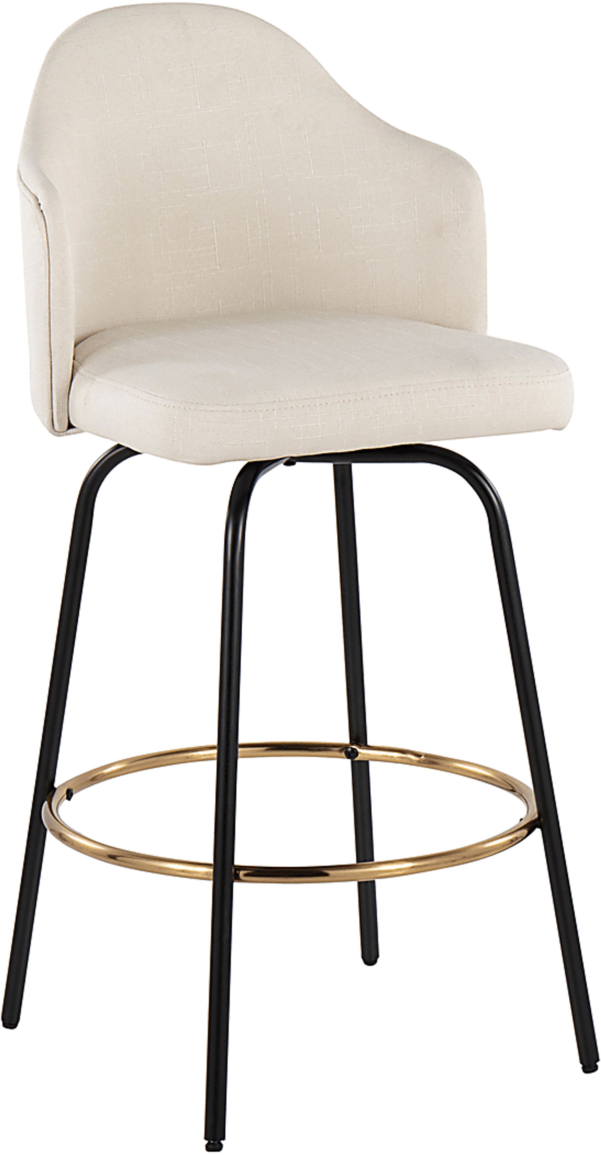 Winchelsea III Cream Barstool, Set of 2 - Image 2