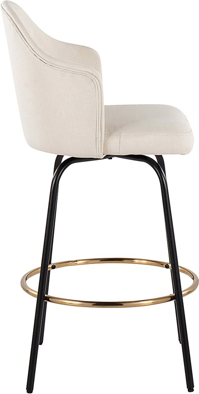 Winchelsea III Cream Barstool, Set of 2 - Thumbnail - Image 3