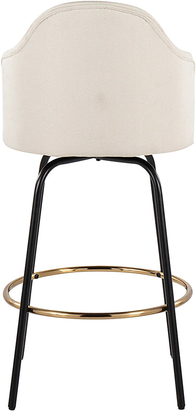 Winchelsea III Cream Barstool, Set of 2 - Thumbnail - Image 5