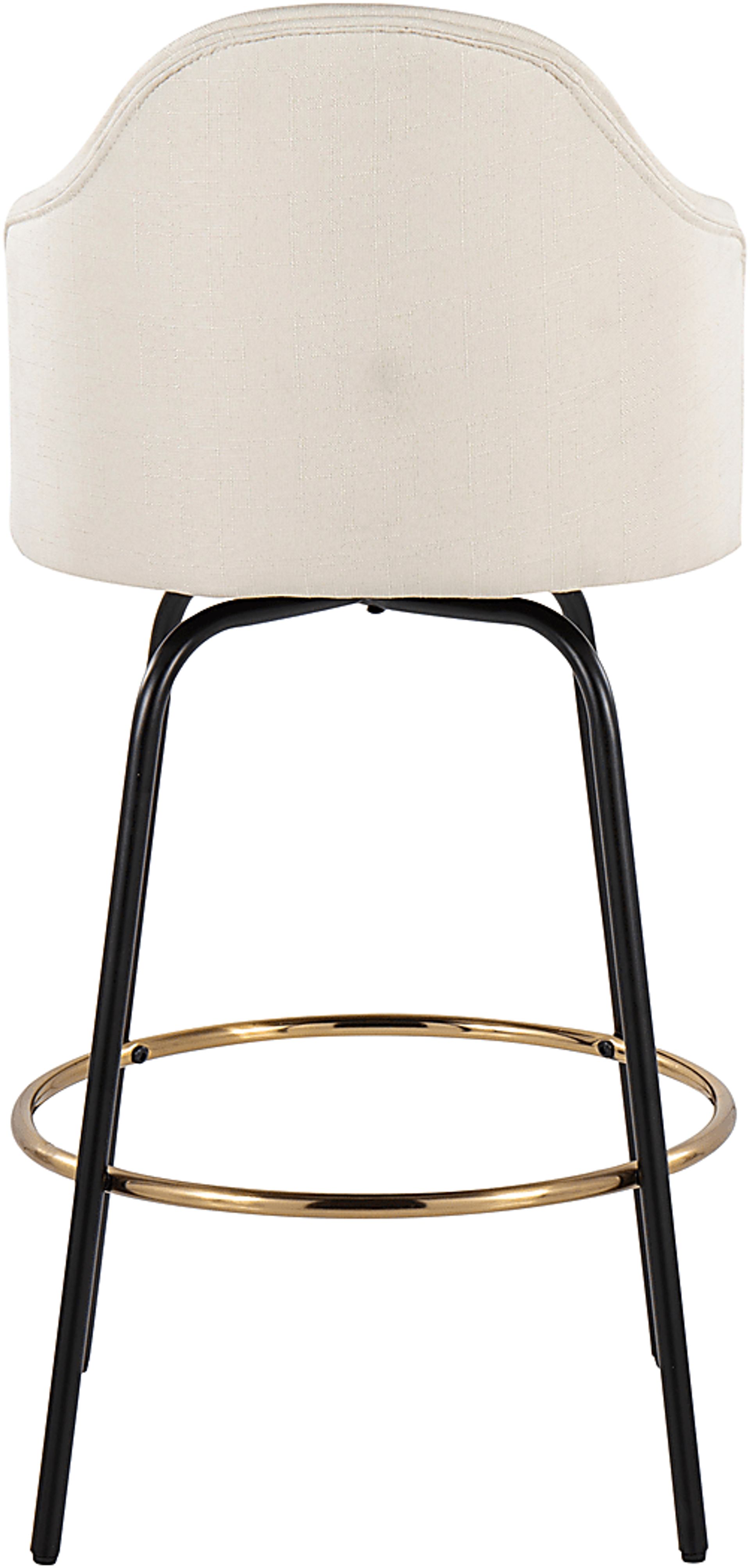 Winchelsea III Cream Barstool, Set of 2 - Image 5