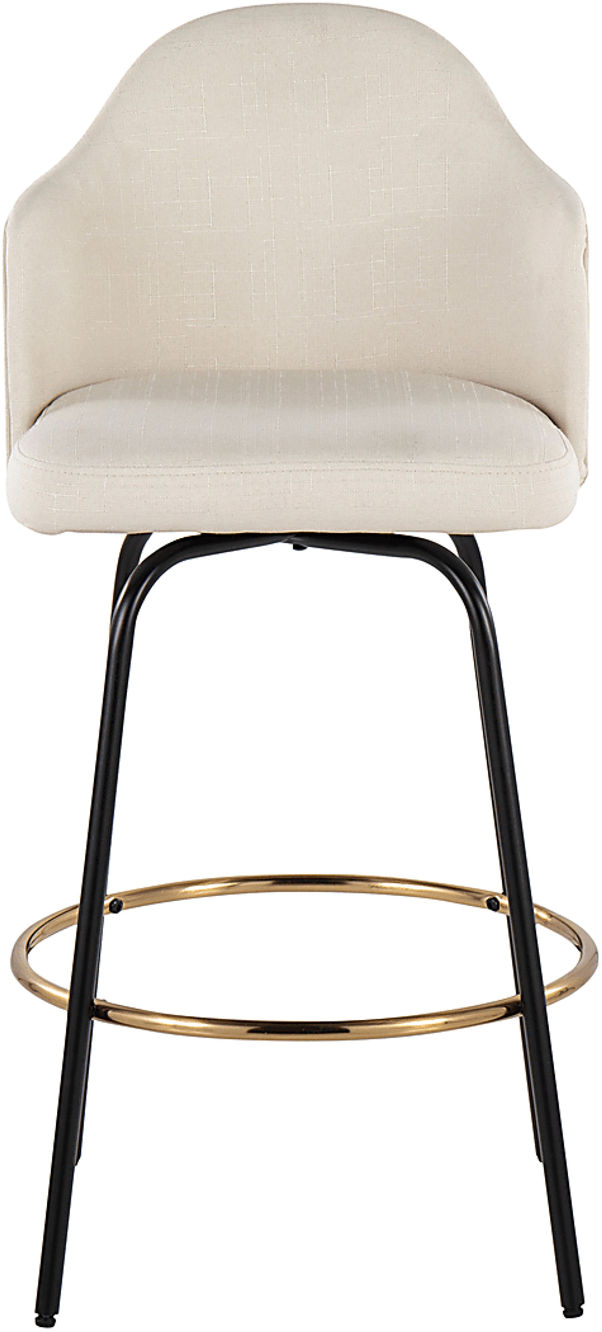 Winchelsea III Cream Barstool, Set of 2 - Image 6