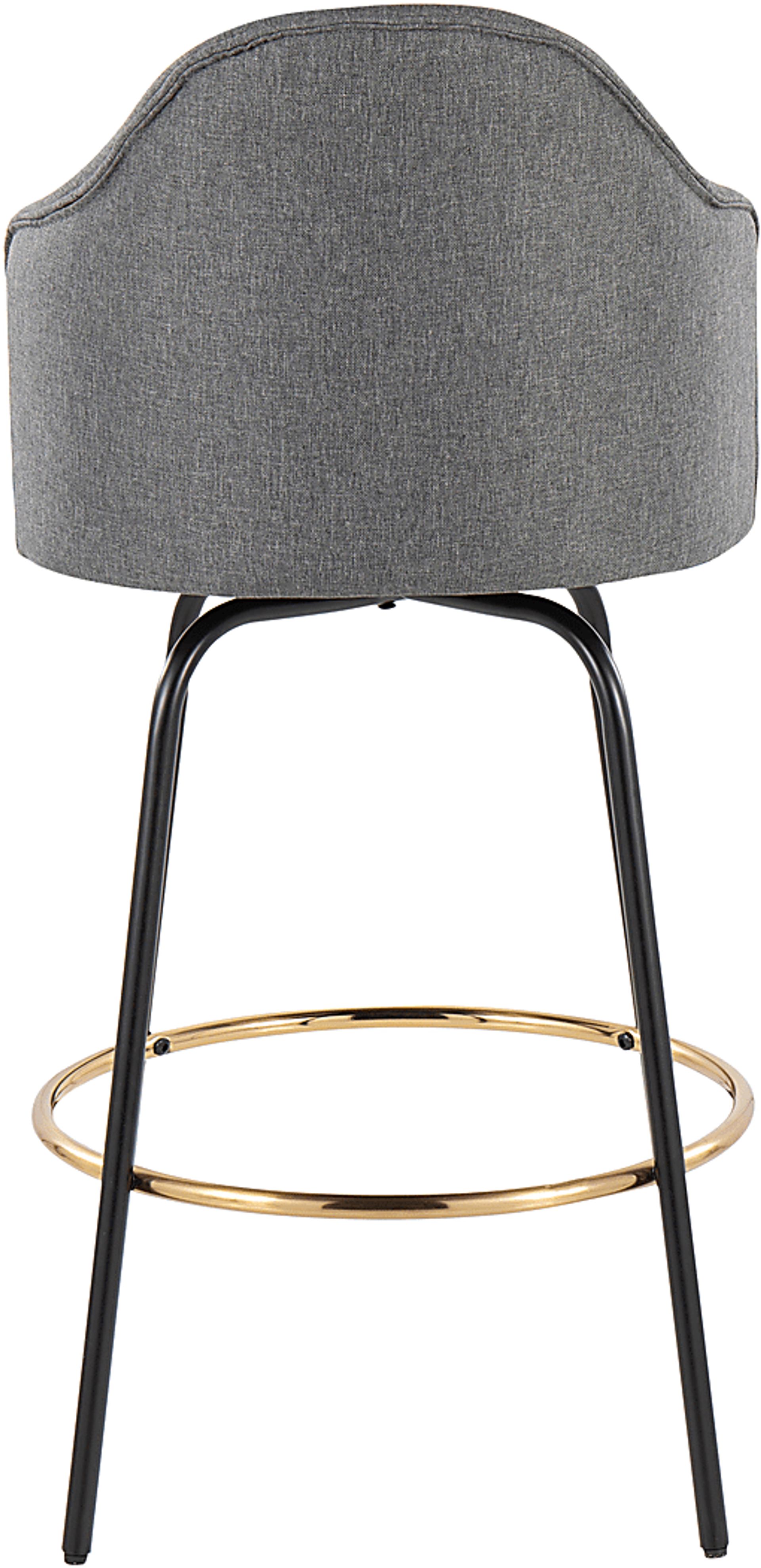 Winchelsea III Gray Barstool, Set of 2 - Image 5