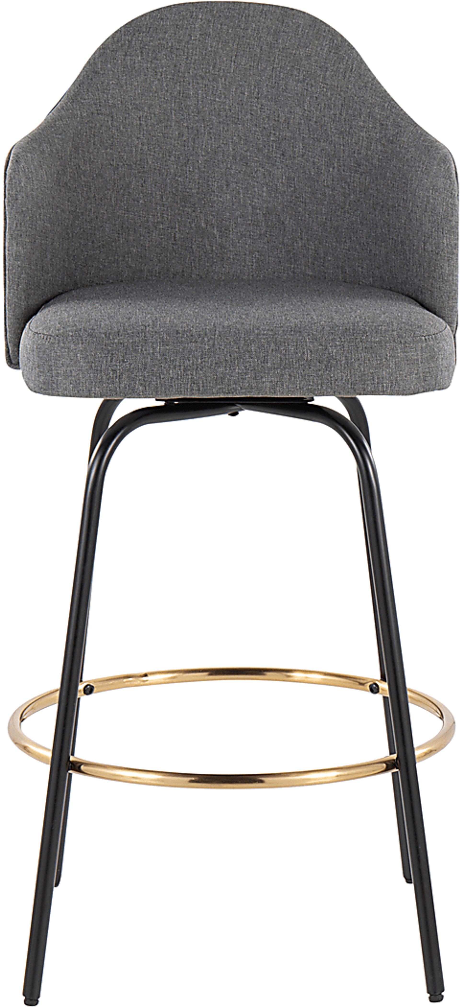 Winchelsea III Gray Barstool, Set of 2 - Image 6