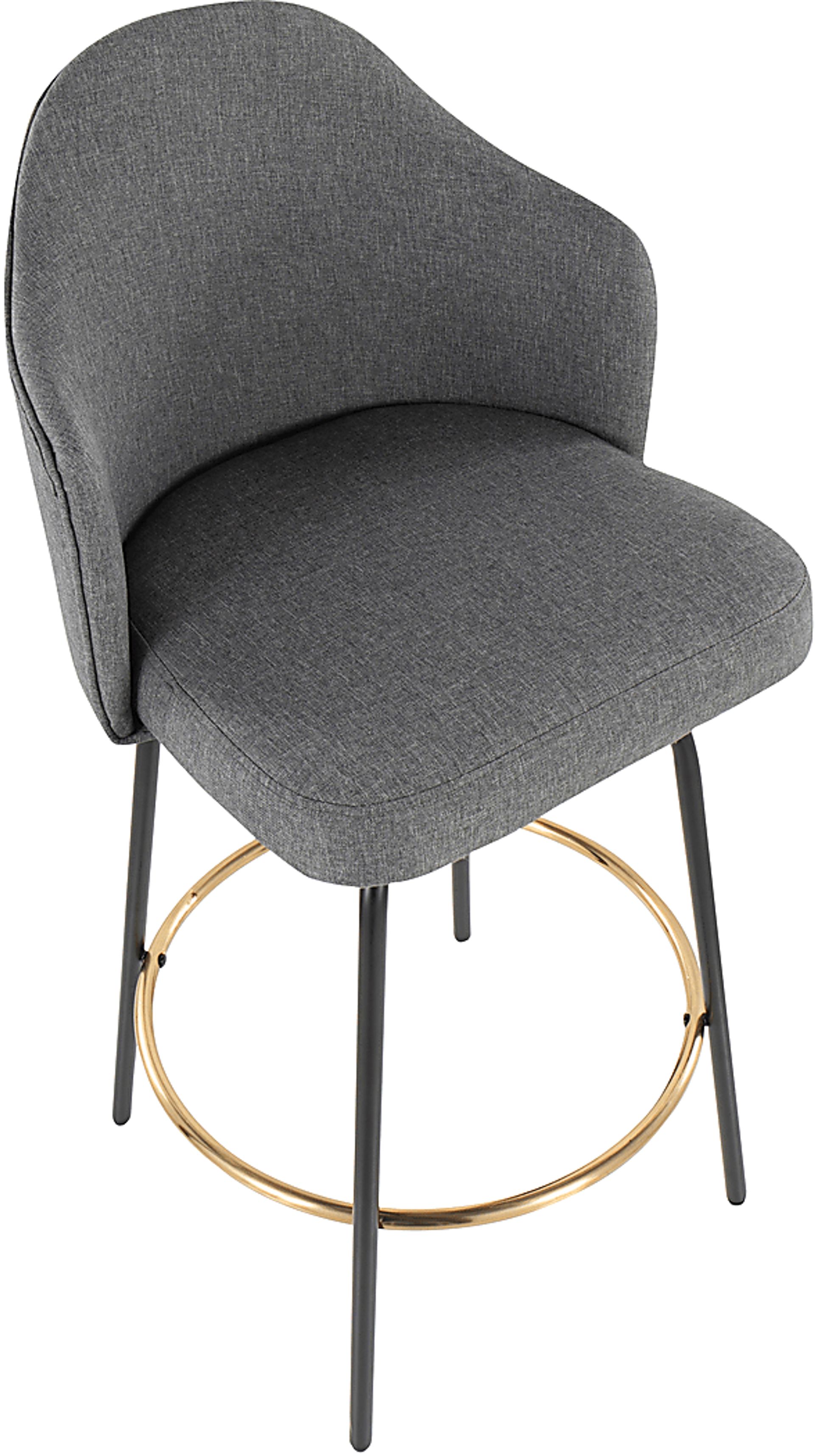 Winchelsea III Gray Barstool, Set of 2 - Image 7