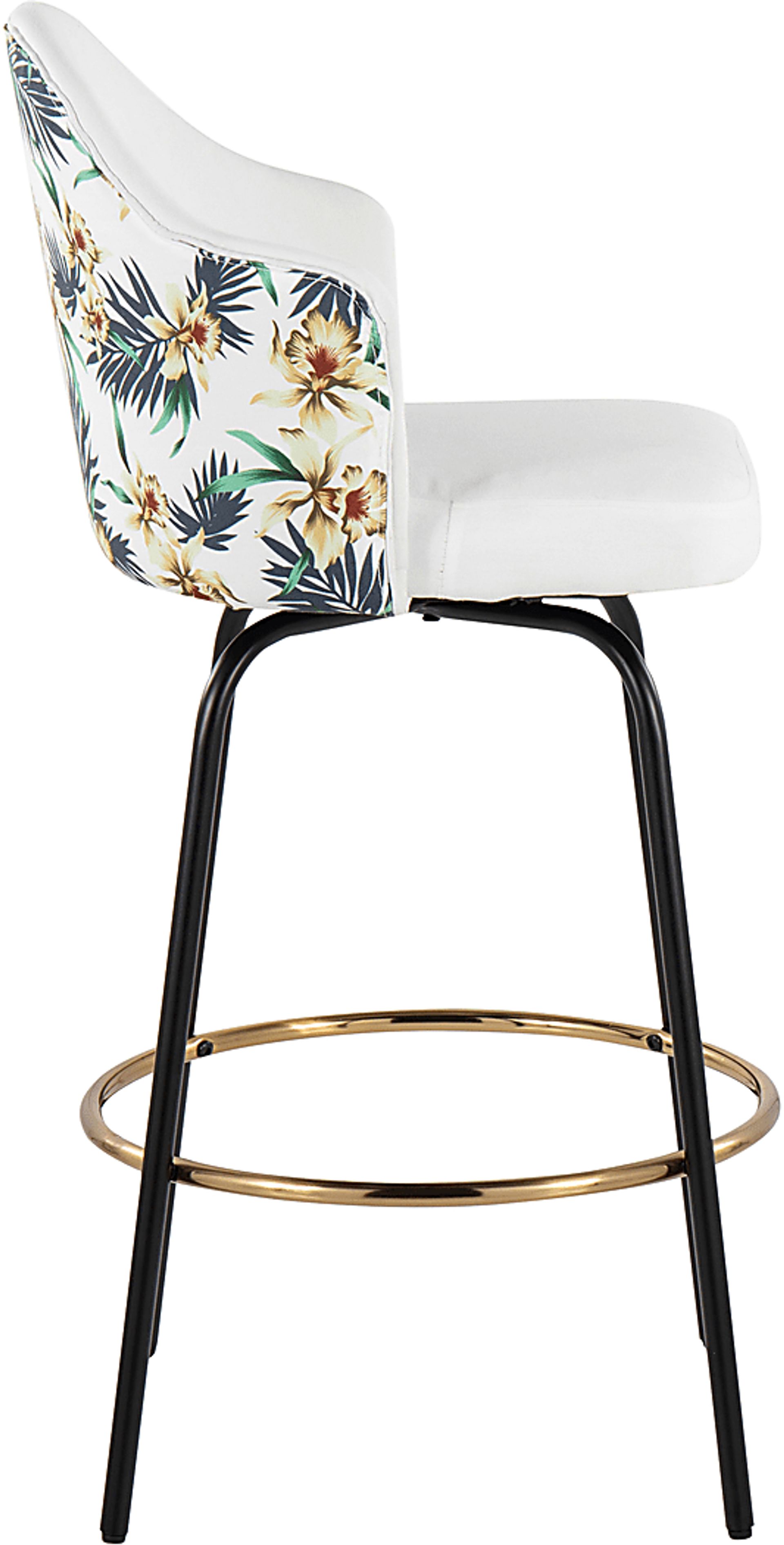 Winchelsea III White Barstool, Set of 2 - Image 3