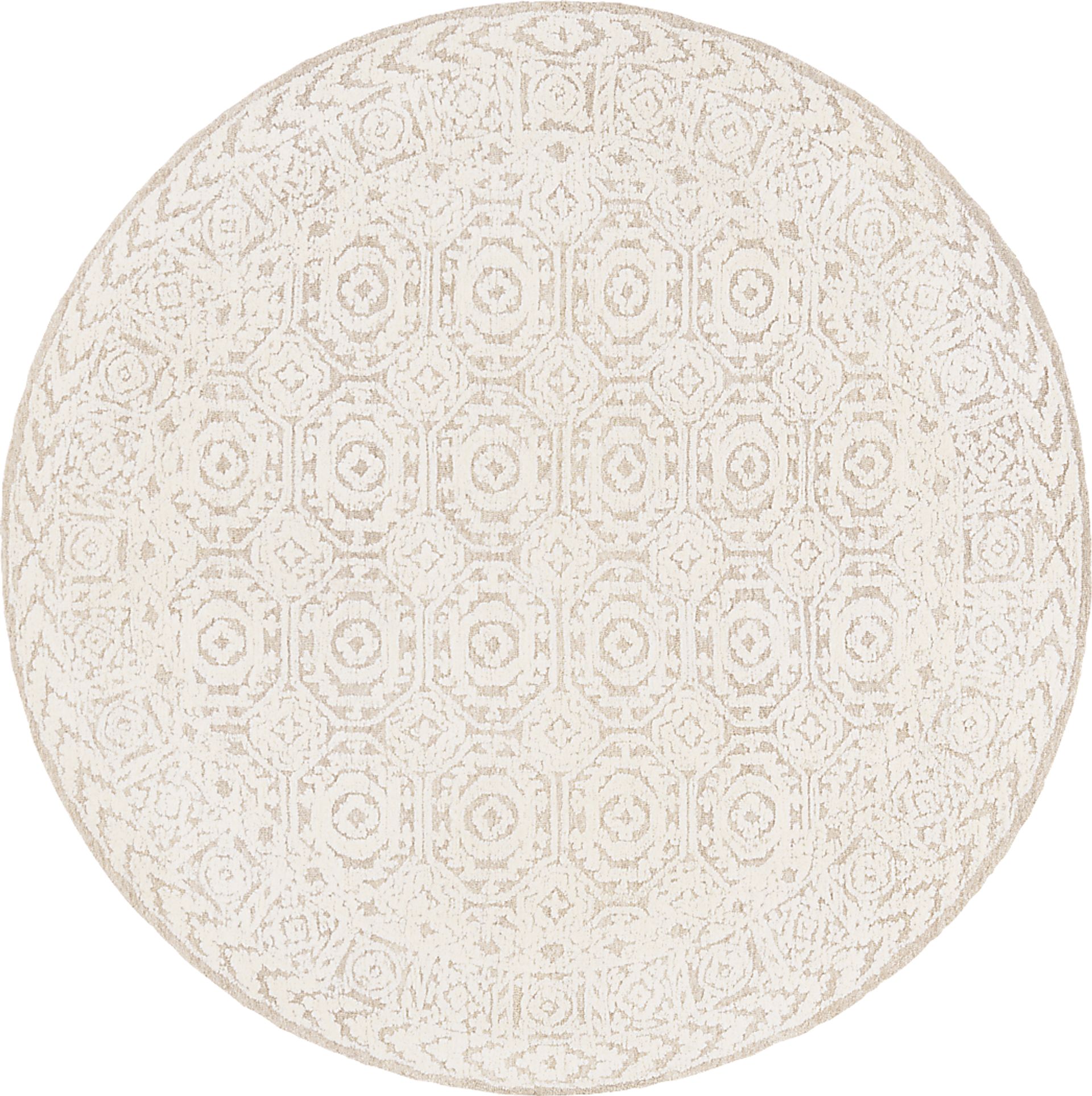Windlea Tan 8' Round Rug - Image 1